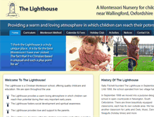 Tablet Screenshot of lighthousenurseryschool.co.uk